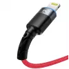 USB na Lightning dátový kábel Tellur, 3A, 1,2 m, LED indikátor, červený
