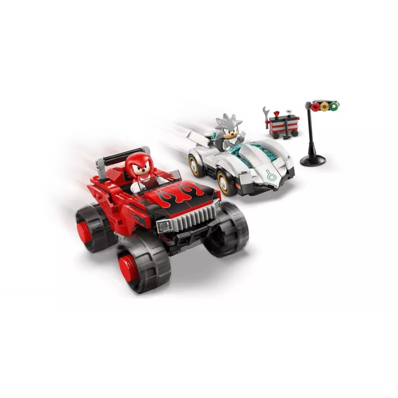 LEGO SONIC THE HEDGEHOG 77118 Silverovo auto proti Knucklesovmu monster trucku