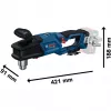 Akumulátorový uhlový vŕtací stroj GRD 18V-127 Professional solo, 18 Volt (modrá/čierna, bez batérie a nabíjačky)