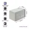 Qoltec 53045 AGM batéria 12V 14Ah