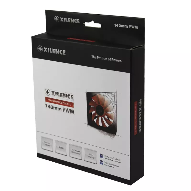 14 cm PC skriňový ventilátor XILENCE XPF140.R.PWM, 140 mm, PWM regulácia, až do 700 ot/min
