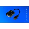 Adaptér HDMI-VGA s audiom AK-76 Savio SAVAK-76