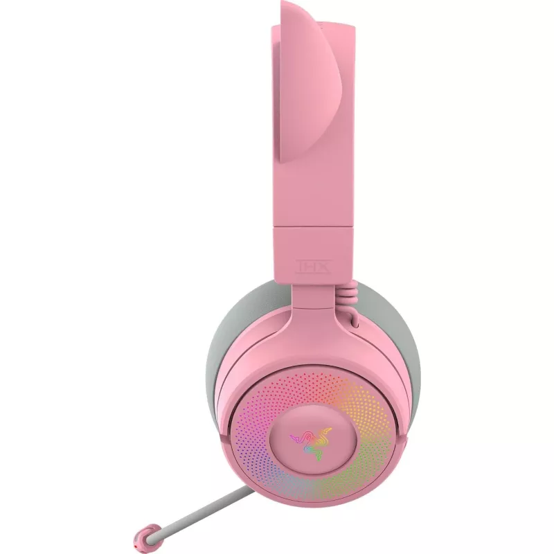 Razer Kraken Kitty V3 Pro - Quartz headset káblový & bezdrôtový s čelenkou herný USB Type-A Bluetooth ružový
