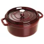 Okrúhly liatinový hrniec Staub 3,8 L granátovo červený – objem 3,8 L, smaltovaný vnútorný povrch