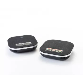 Konferenčný hlasitý telefón Boom Collaboration GEMINI s integrovaným mikrofónom, Bluetooth a USB, čierny