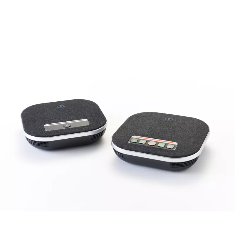 Konferenčný hlasitý telefón Boom Collaboration GEMINI s integrovaným mikrofónom, Bluetooth a USB, čierny