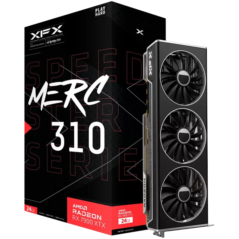 Grafická karta XFX Radeon RX 7900 XTX 24 GB GDDR6, PCIe 4.0, 384-Bit, 355 W, 3x ventilátor
