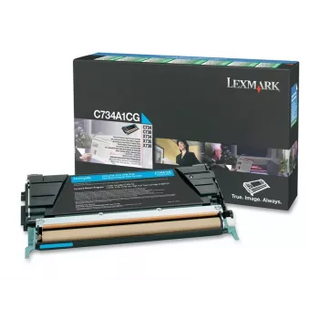 Lexmark C734A1CG spotrebný materiál do tlačiarne azúrová