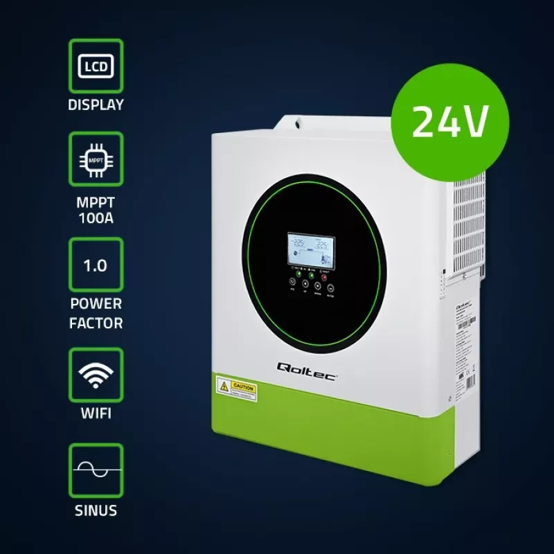 Hybridný solárny menič Off-Grid 3500W, Wi-Fi