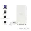 Qoltec 57013 všesmerová 4G LTE vnútorná anténa, 2x SMA, 0,6-2,7 GHz, 30 dBi, vertikálna polarizácia, 50 Ω, biely ABS