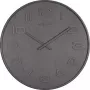 NeXtime hodiny 3095gs Wood Wood Big, Ø52,8 cm, nástenné, sivá