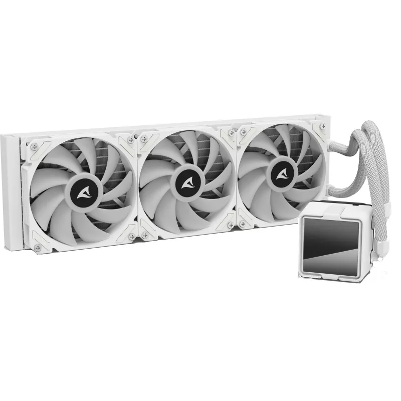 All-in-One CPU vodné chladenie Sharkoon S60 ARGB biela 360 mm radiátor