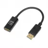 Káblový adaptér DisplayPort na HDMI IBOX iadp4k — DisplayPort (konektor samec) na HDMI (konektor samica), rovný konektor, podpora 4K, strieborný
