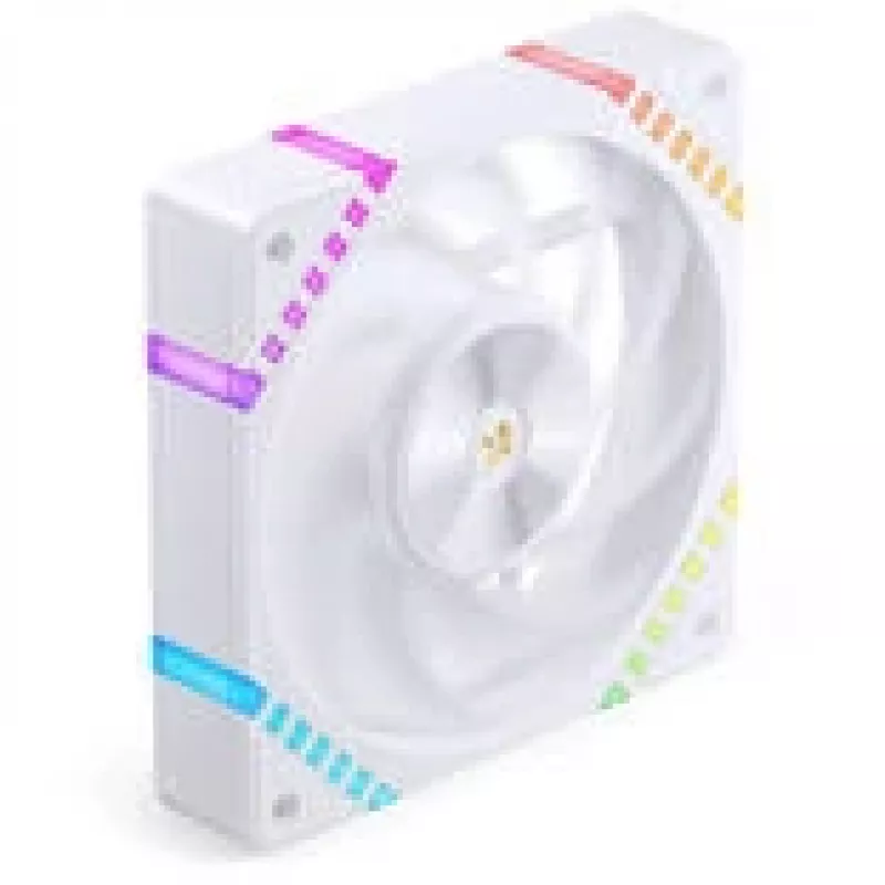 120 mm ARGB PWM ventilátor skrine Jonsbo HF2-120 biely – 120 mm, PWM, ARGB