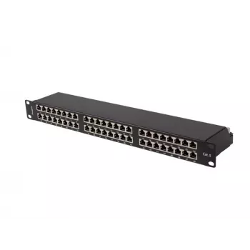 Patch panel LANBERG PPS5-1048-B 48-portový 1U 19 palcov Cat5e FTP čierny
