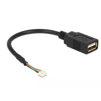 USB kábel DeLOCK 84834 USB 2.0 0,15 m čierny