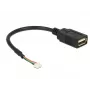 USB kábel DeLOCK 84834 USB 2.0 0,15 m čierny