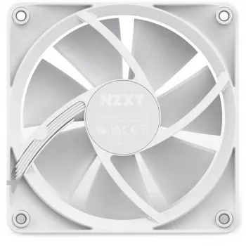 NZXT skriňový ventilátor F120 RGB 120 mm biely, 4-pinový, 1800 ot/min, 50,18 CFM, 18 LED