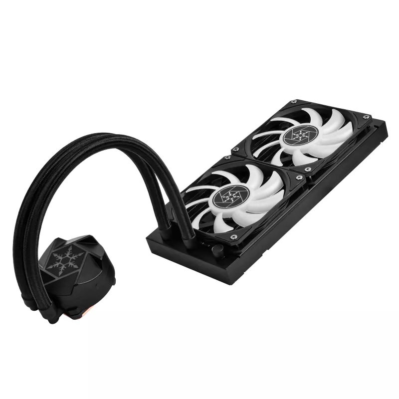 SilverStone VIDA 240 tenké, AiO kvapalinové chladenie, čierna - 240mm