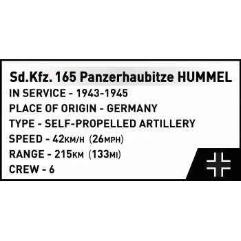 Stavebnica Cobi Panzerhaubitze Hummel 1118 dielov modelová stavebnica