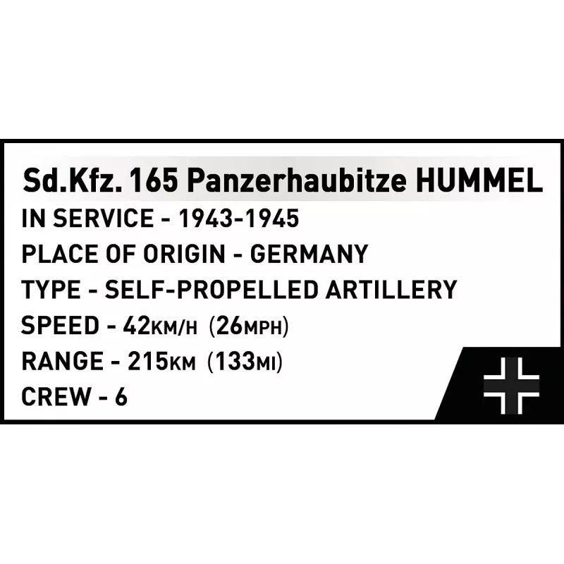 Stavebnica Cobi Panzerhaubitze Hummel 1118 dielov modelová stavebnica