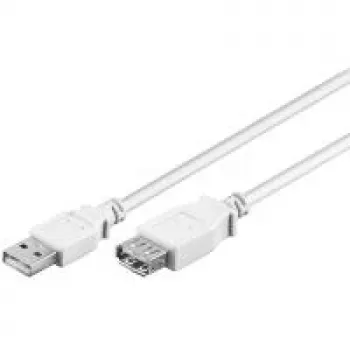 USB 2.0 A M/F kábel Goobay 96196 0,3 m biely