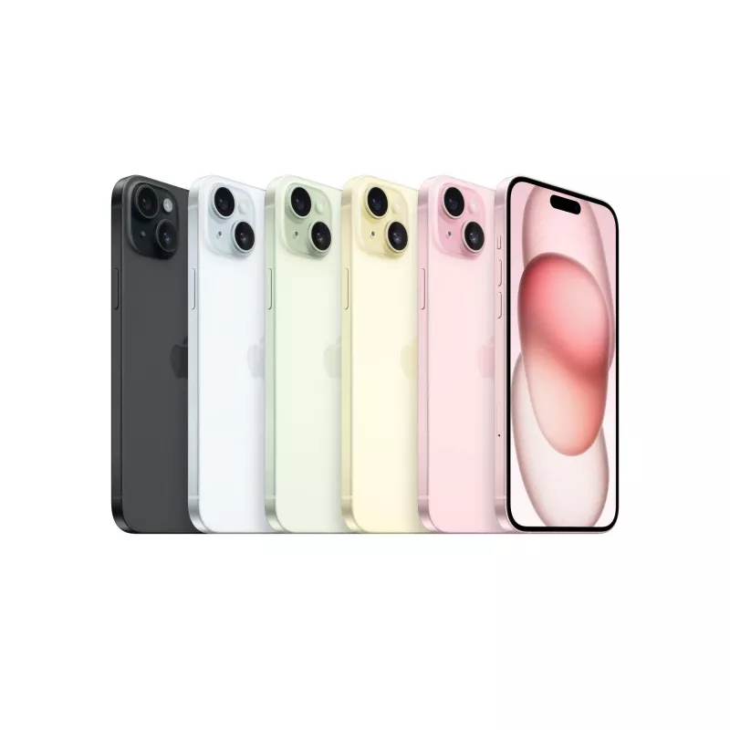 Repasovaný smartfón RENEWED iPhone 15 Plus 128 GB čierny — 6,7 palca Super Retina XDR, A16, 5G, IP68