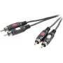 SpeaKa Professional SP-7869760 Audio kábel 0,5 m 2 x RCA čierny (SP-7869760)