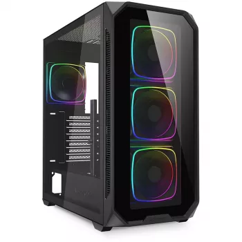 PC skriňa Sharkoon AK5G RGB Midi Tower čierna