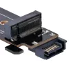 Silverstone SST-ECM28 M.2/SATA adaptérová karta, PCIe 4.0, 1x M-Key, 1x SATA