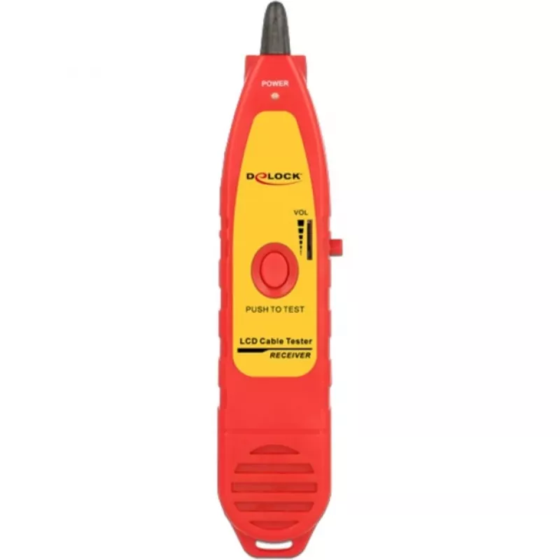 Delock 86109 vyhľadávač káblov pre tester káblov 86108, červená/žltá