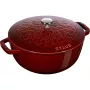 Okrúhly liatinový dusací hrniec Staub Lilie – 3,5 l, Grenadine