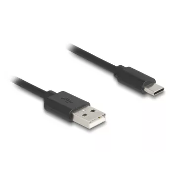 DeLOCK USB kábel USB 2.0 0,75 m USB A USB C čierny 90368
