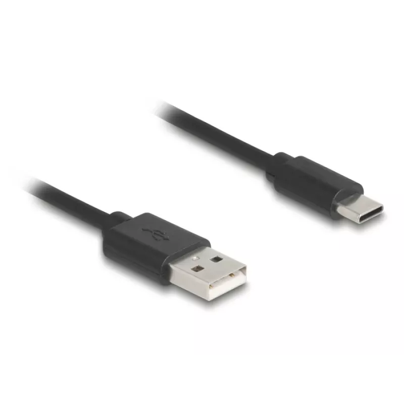 DeLOCK USB kábel USB 2.0 0,75 m USB A USB C čierny 90368