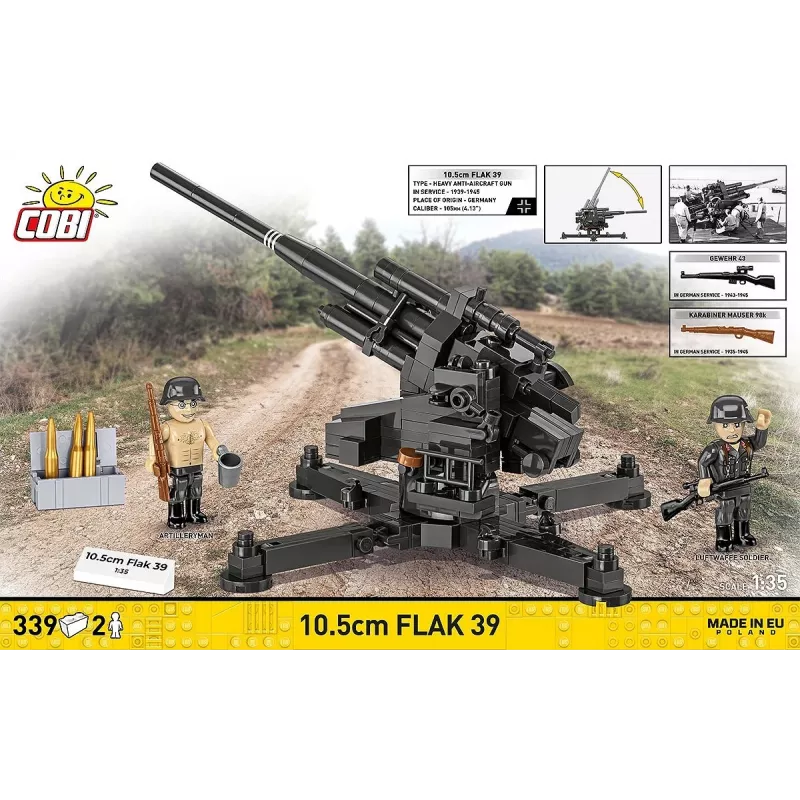 Stavebnica Cobi Blocks 10,5 cm Flak 39 — 339 dielov