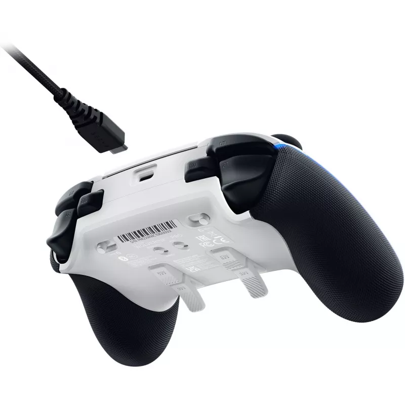 Razer Wolverine V2 Pro - gamepad - PC - PlayStation 5 - D-pad - tlačidlo Menu - analógový / digitálny - káblový a bezdrôtový - biela