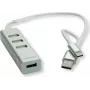ROLINE 14.02.5037 rozbočovač rozhraní USB 2.0 480 Mbit/s strieborný - biely (14.02.5037)