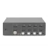 DIGITUS KVM Switch, 4 porty, Dual Display, 4K, DisplayPort®