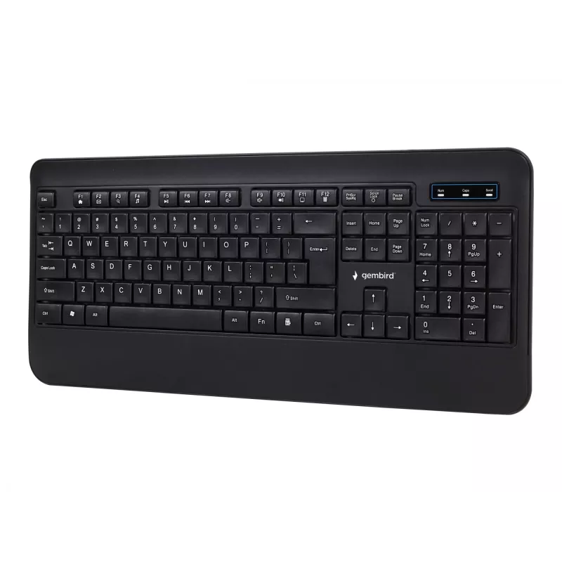 KLÁVESNICA MULTIMEDIÁLNA USB ENG/ČIERNA KB-UML-03 GEMBIRD