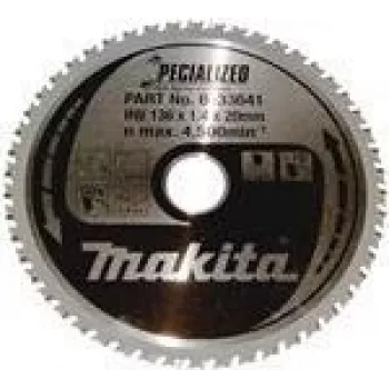 Makita Specialized - Kotúč na kotúčovú pílu - na kov - 136 mm - 50 zubov (B-33641)