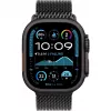Čierny titánový Milanaise náramok 49 mm – L