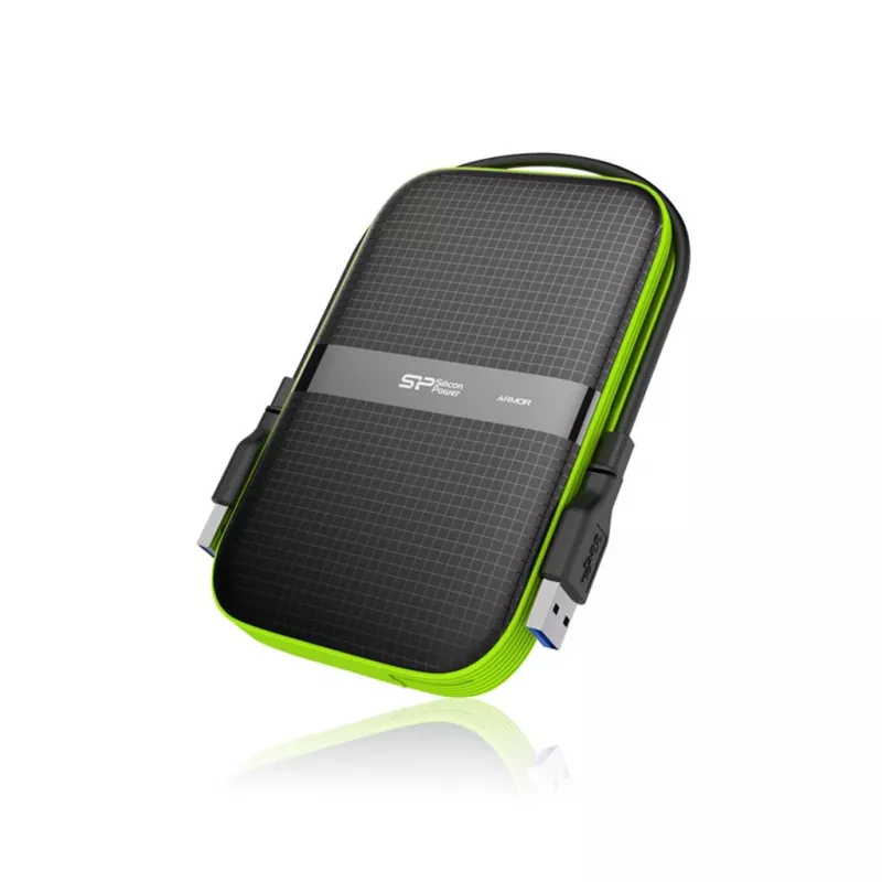 SILICON POWER Armor A60 - pevný disk - 5TB - externý (prenosný) - 2.5 (6,4 cm) - USB 3,1 Gen 1 - čierny (SP050TBPHDA60S3K)