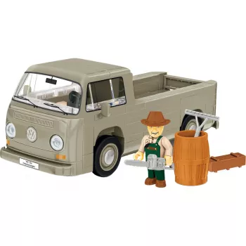 Cobi modelová stavebnica Volkswagen T2a valník 1:35 sivý