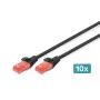 Sieťový kábel Digitus CAT 6 U/UTP 0,5m RJ-45 čierny