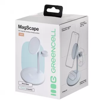 GREEN CELL INDUKČNÁ NABÍJAČKA MAGSCAPE BIELA