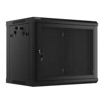 Nástenný rack LANBERG WF01-6409-23B 9U, 60 kg, IP20, 600×450×512 mm, čierny