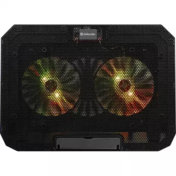 Chladiaci podložka pod notebook DEFENDER NS-510 s 2 ventilátormi, 2×USB portami a RGB osvetlením