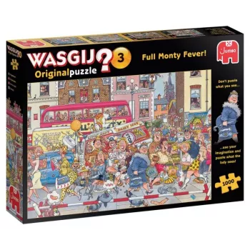 Jumbo Wasgij Original 3- 3 Full Monty Fever 1000 dielikov puzzle (81923)