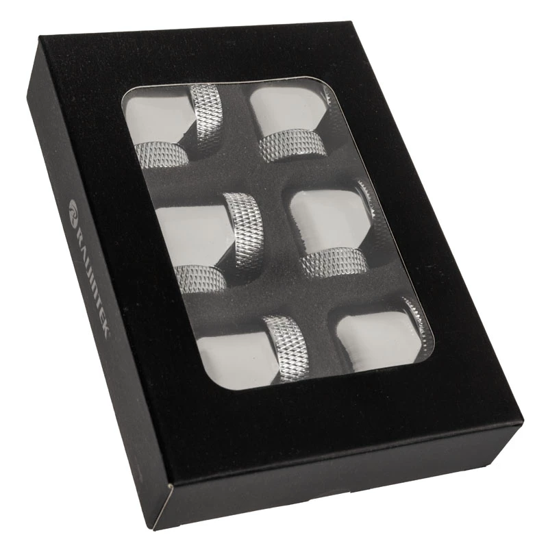 Raijintek Pelias D160906 adaptér 16 mm 90° (6 ks), strieborný