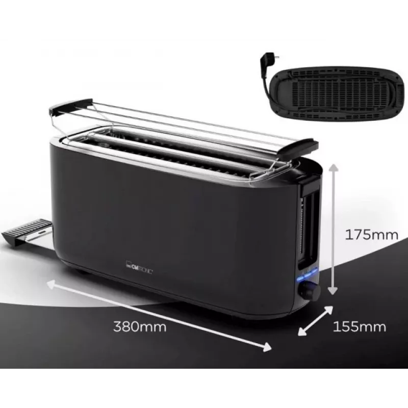 Clatronic TA 3802 4 plátky 1400 W čierna
